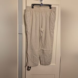 Light Beige Women's Linen-Blend Pants